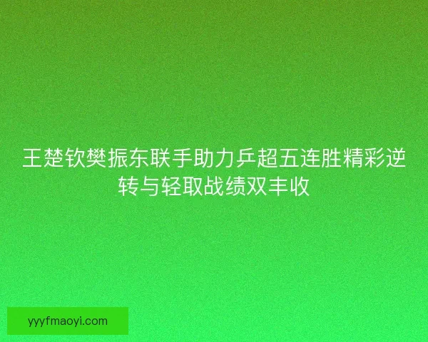 王楚钦樊振东联手助力乒超五连胜精彩逆转与轻取战绩双丰收